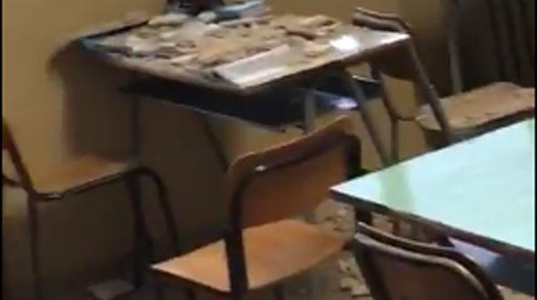 Cede intonaco: ferita una studentessa del Quintiliano
