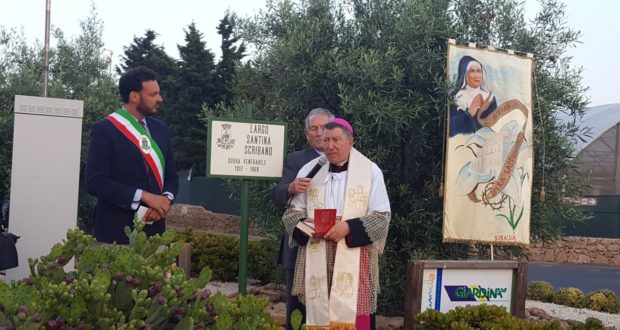 Scoperta una targa in memoria di suor Santina Scribano