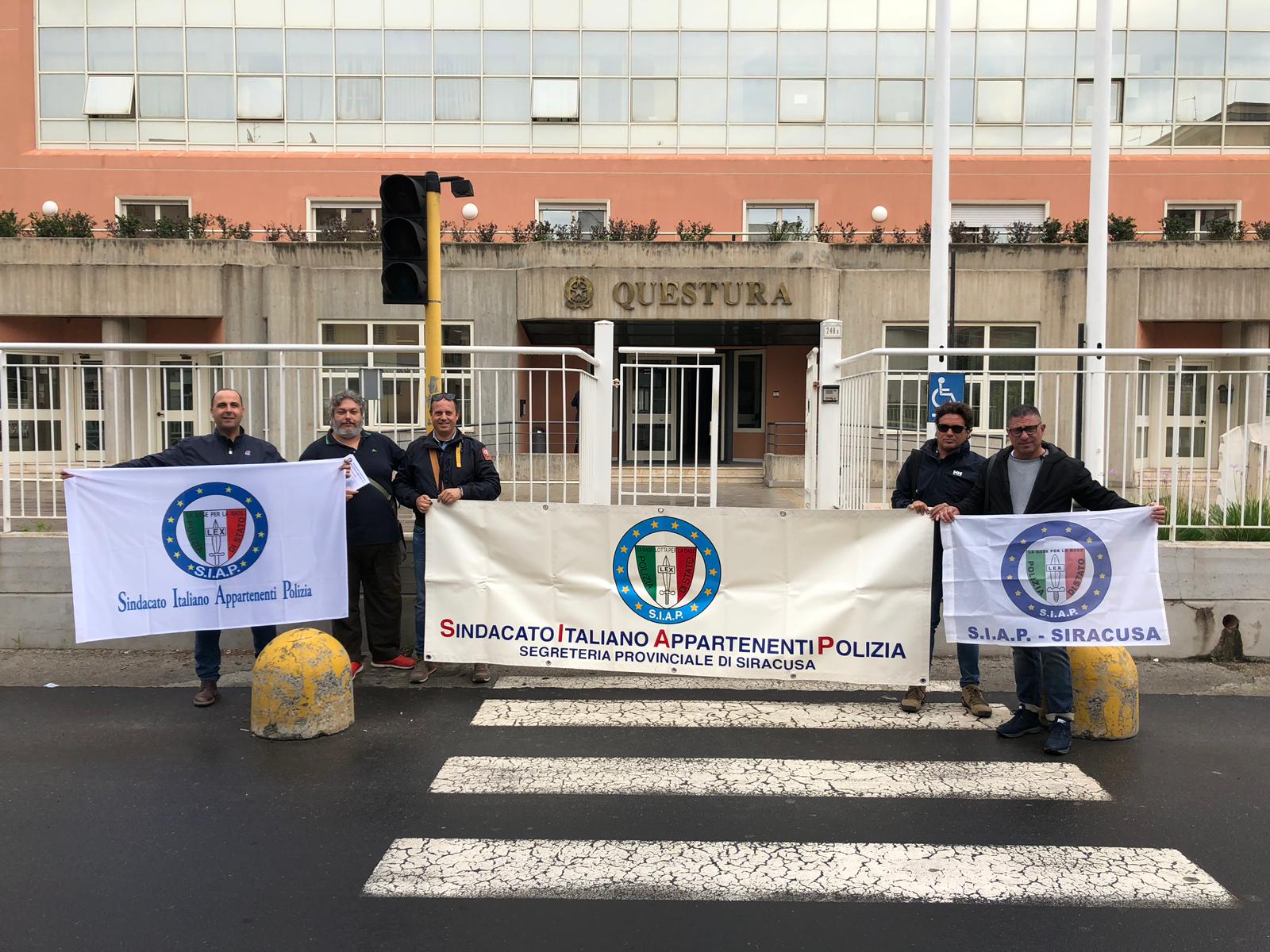 Il S.I.A.P. si mobilita: Manifestazione  presso la Questura e la Prefettura di Siracusa