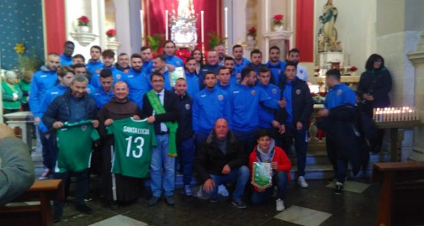 Il Siracusa Calcio rende omaggio a Santa Lucia