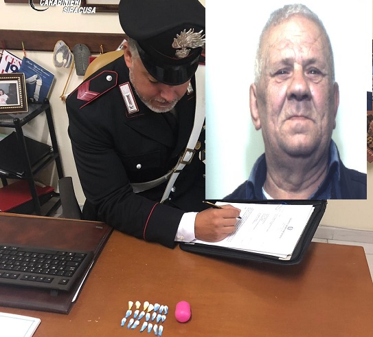 Lentini, deteneva 36 dosi di eroina e cocaina: arrestato un 67enne