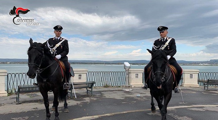 Siracusa. Sicurezza cittadina: carabinieri a cavallo al teatro Greco e in Ortigia