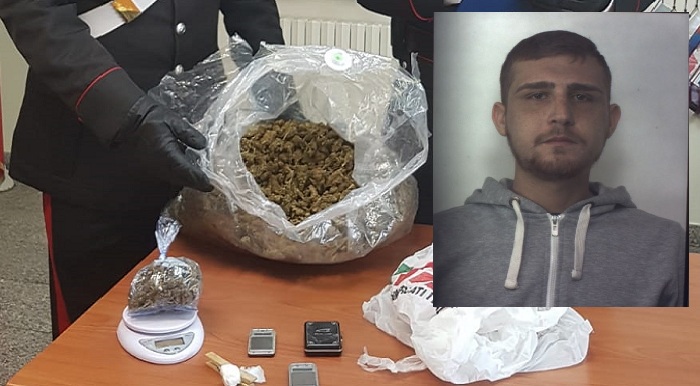 Siracusa. Sorpreso con 2kg di marijuana e 7 gr di cocaina in casa: arrestato