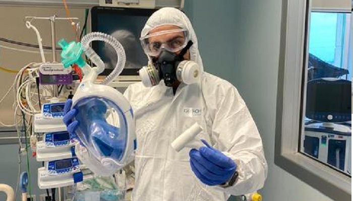 Maschere da sub per personale medico