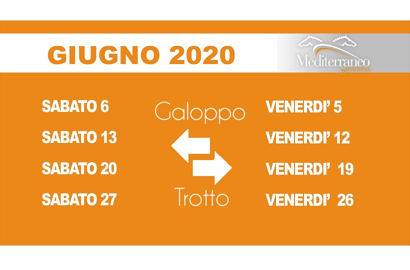 Ippica. Si ritorna in pista al Mediterraneo.