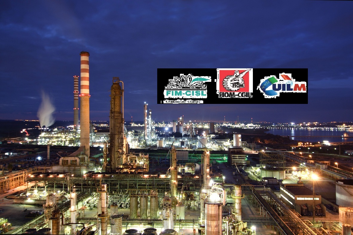 Petrolchimico di Priolo, i metalmeccanici preoccupati: Mille  lavoratori in meno