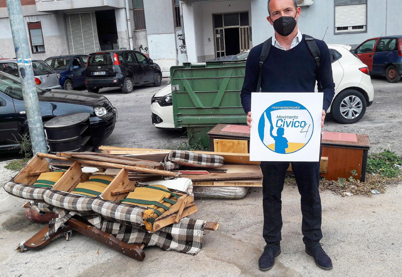 Siracusa, Movimento Civico 4, Mangiafico: “Viaggio nel degrado di una raccolta differenziata pensata male e gestita peggio”