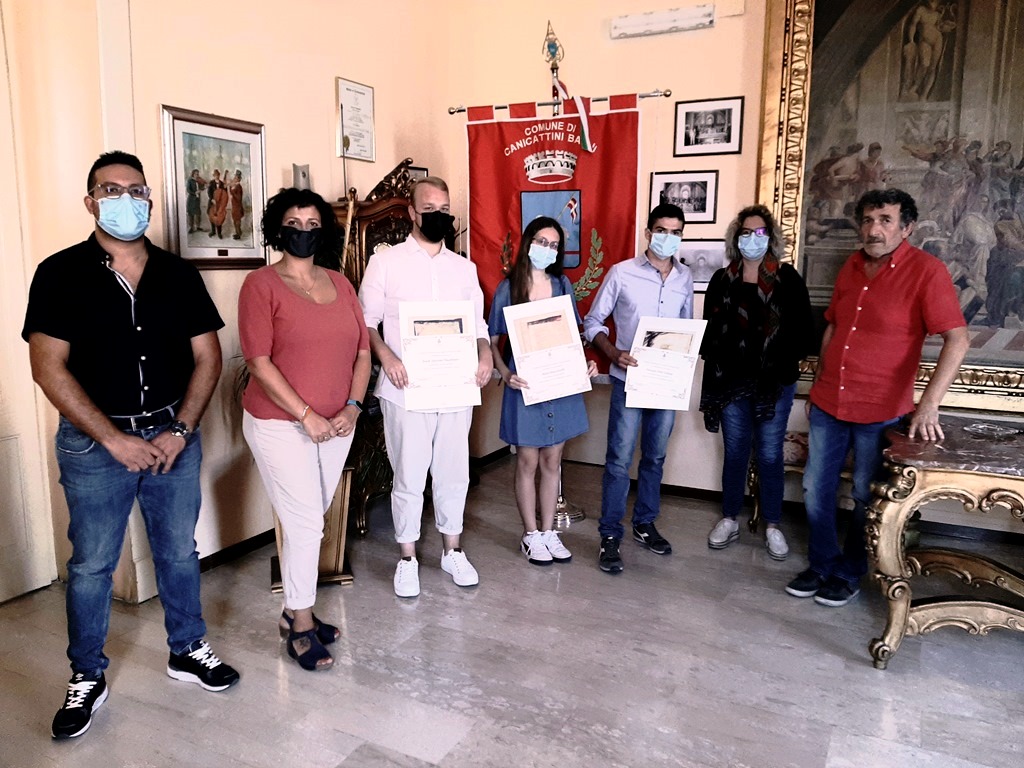 Canicattini Bagni, riconoscimenti di merito ai tre giovani centisti canicattinesi diplomatasi con il massimo dei voti