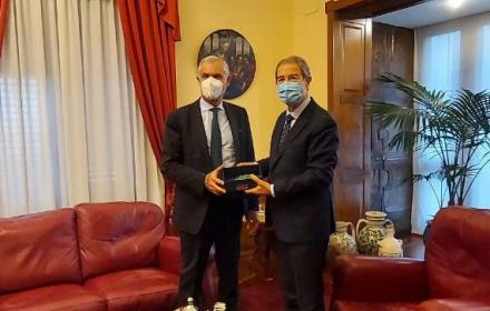 Commiato, Musumeci riceve il rettore dell’Università di Palermo Micari