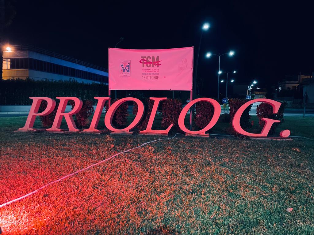 Giornata di prevenzione – Priolo si illuminano di rosa per la campagna di prevenzione oncologica del tumore al seno
