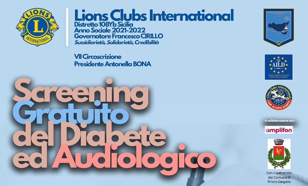Priolo, screenig gratuito del diabete ed audiologico