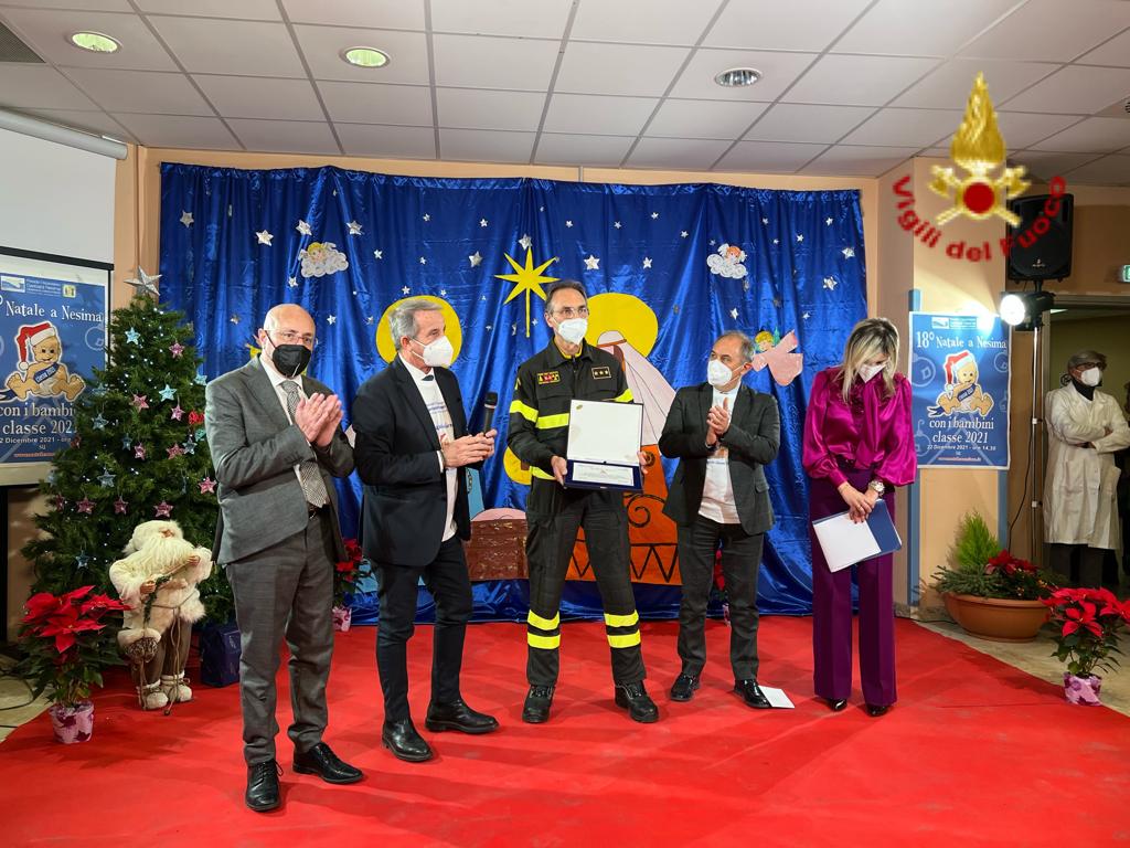 Catania – Riconoscimento ai Vigili del Fuoco dall’Ospedale Garibaldi Nesima