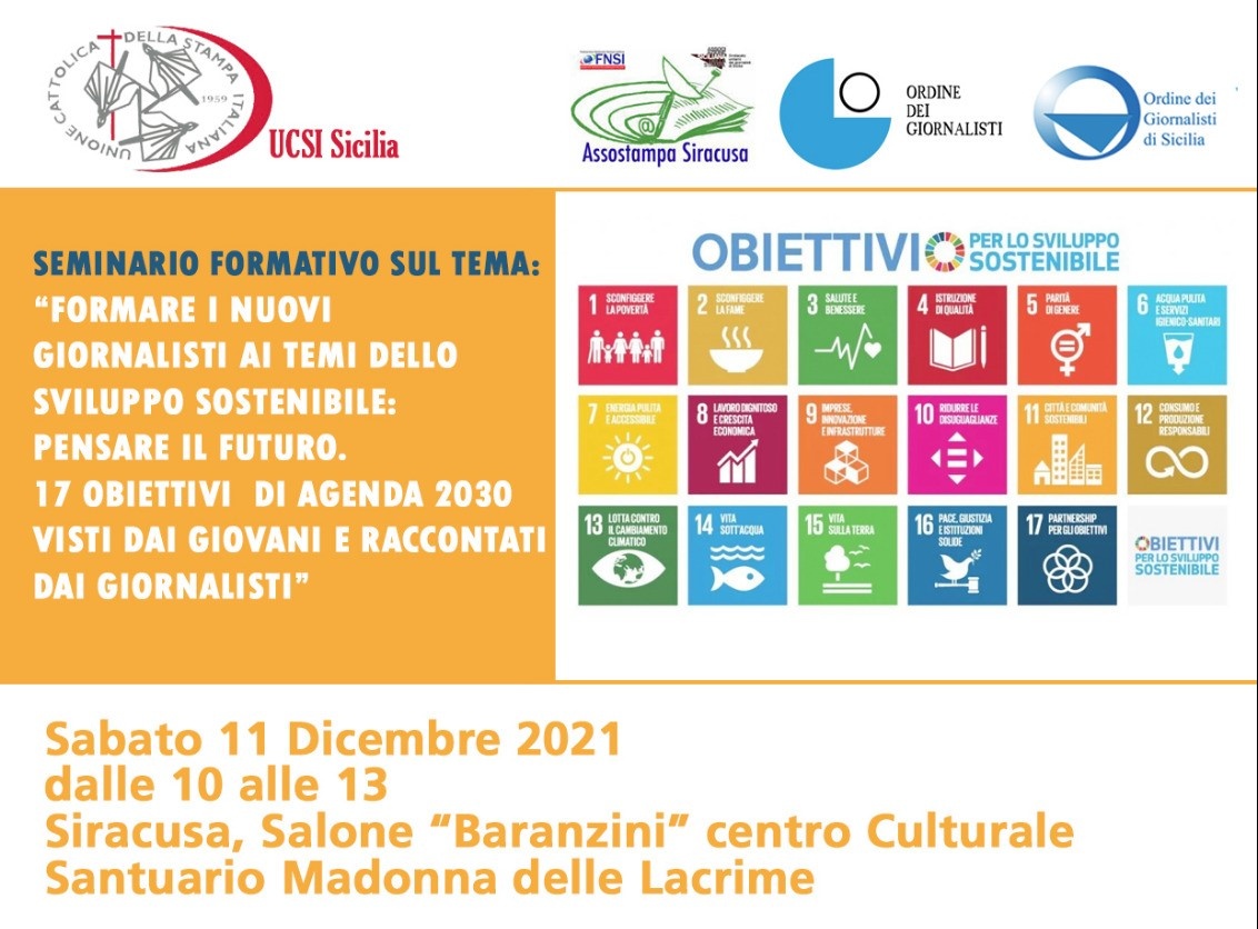 Siracusa Corso di formazione giornalisti dell’ Ucsi Sicilia – Sabato 11 Dicembre 2021