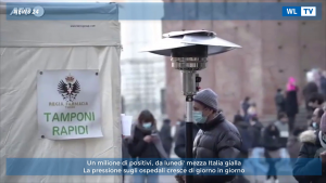 Un milione di positivi, da lunedi' mezza Italia gialla