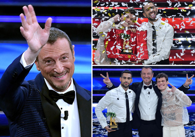 Sanremo – Vincono Mahmood & Blanco Boom di ascolti per la finale