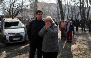 Ucraina, edificio colpito a Kiev: almeno due morti