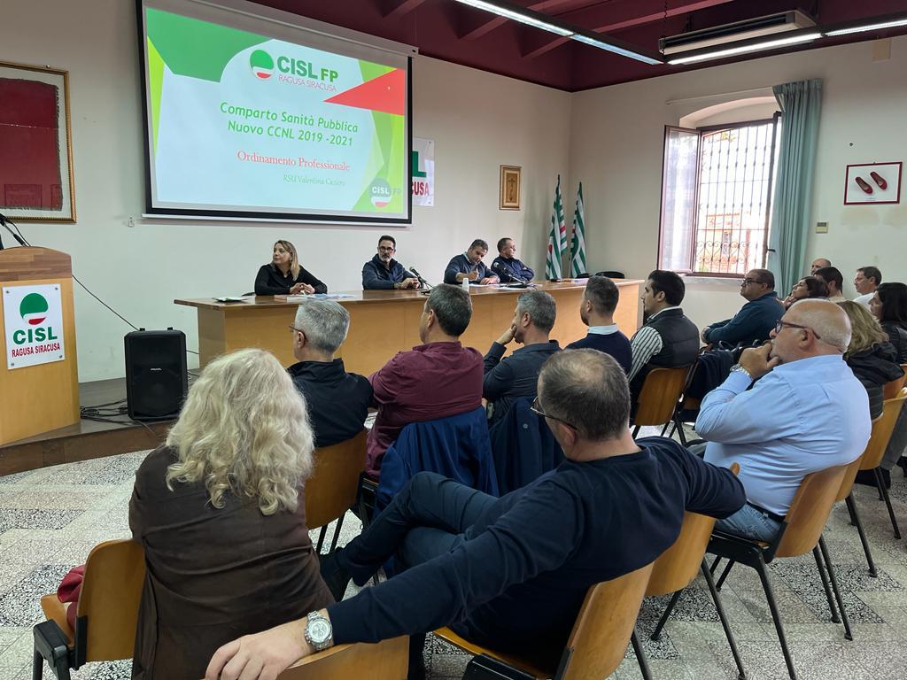 Iniziato oggi il programma di assemblee strutturate dalla Cisl FP Ragusa Siracusa