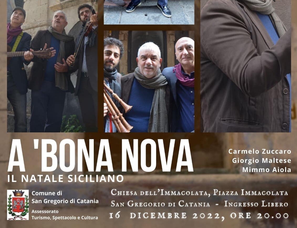 San Gregorio di Catania: Venerdì 16 dicembre A bona nova, rappresentazione incentrata sulla Natività di Gesù