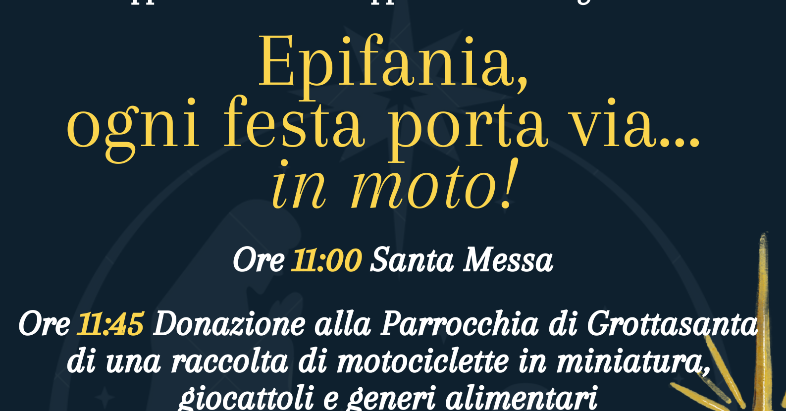 Siracusa – “Epifania, ogni festa porta via… in moto!”