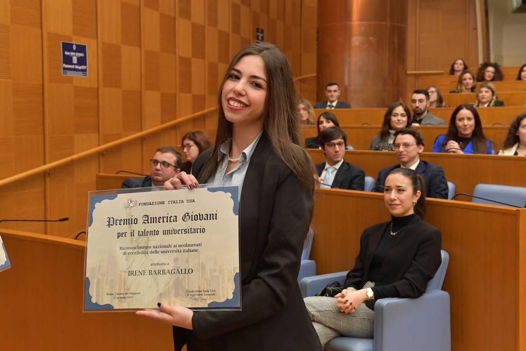 Alla neolaureata catanese Irene Barbagallo il premio “America Giovani”