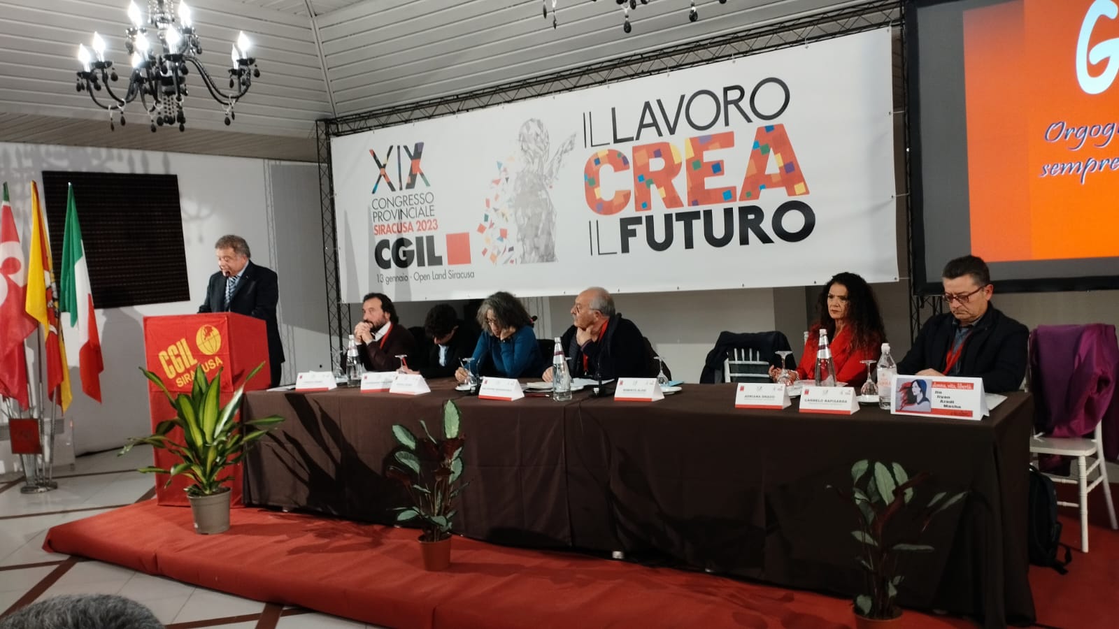 19° congresso Cgil, Alosi rieletto segretario