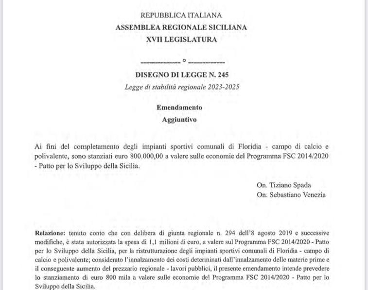 On. Tiziano Spada : “Nessun tentativo di attribuirmi il lavoro e tantomeno il merito di altri…”