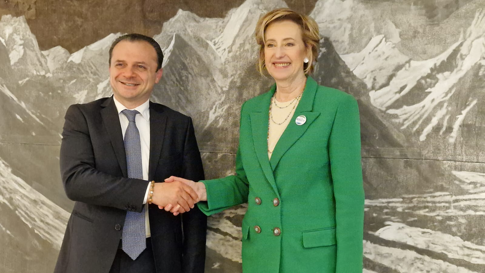 A Milano Cateno De Luca incontra Letizia Moratti