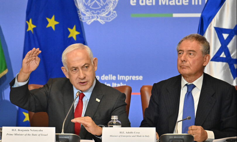 Il primo ministro israeliano Netanyahu a Palazzo Chigi per incontrare Giorgia Meloni