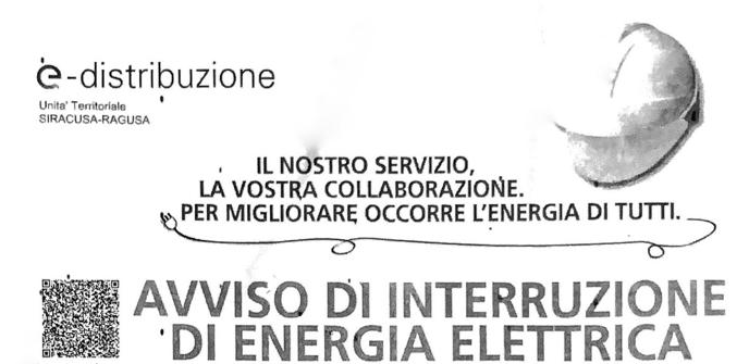 Priolo, avviso di interruzione energia elettrica domani 24 agosto 2023: ecco le vie interessate