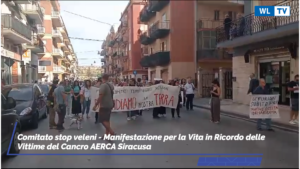 Comitato stop veleni - Manifestazione per la Vita in Ricordo delle Vittime del Cancro AERCA Siracusa