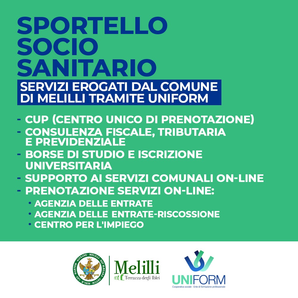 Melilli, si rafforza lo Sportello Socio Sanitario a Città Giardino e Villasmundo.