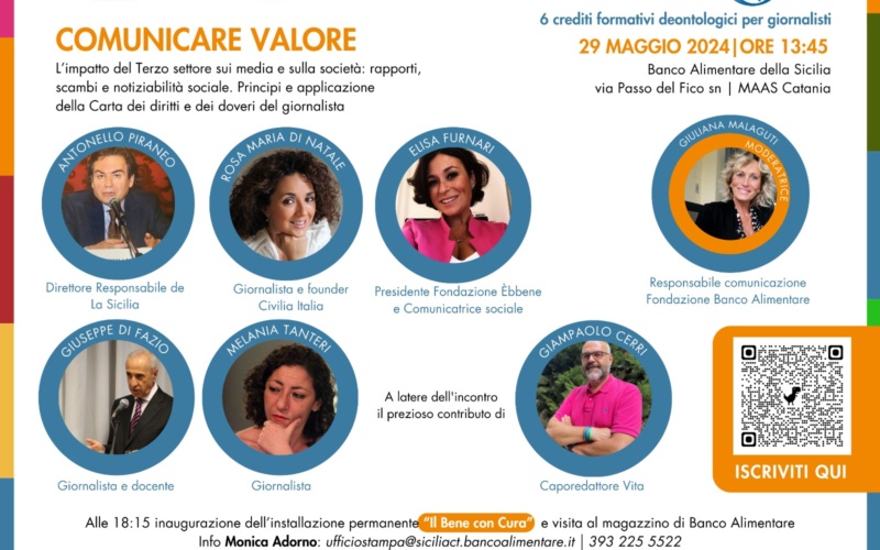 Corso evento dedicato ai giornalisti e progetto dedicato a giovani studenti universitari