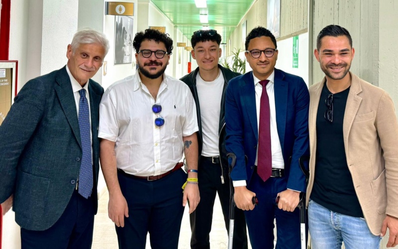 Il parlamentare regionale Tiziano Spada all’incontro con Patrick Zaki alla Kore di Enna