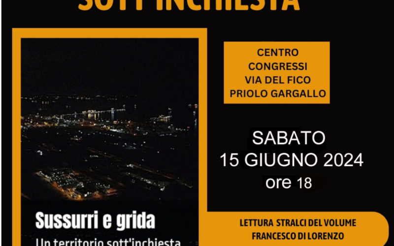 Priolo, domani la presentazione del libro di Alota
