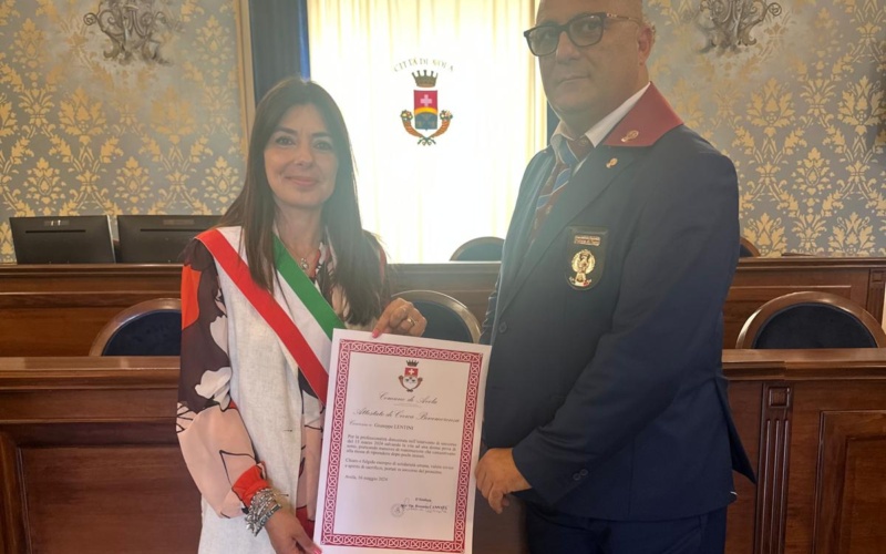 Rianima una donna, Comune di Avola conferisce benemerenza a Giuseppe Lentini, dirigente UGL Salute