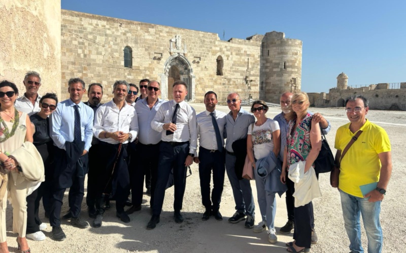 Siracusa – Visita al Maniace del ministro Lollobrigida