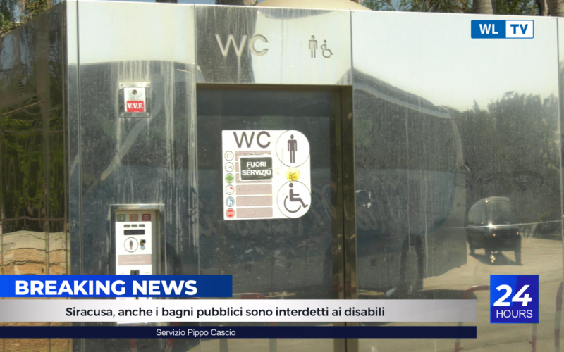 Siracusa, anche i bagni pubblici sono interdetti ai disabili – Video