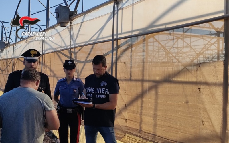 Caporalato, controlli dei carabinieri del Nil a Pachino