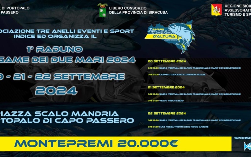 Portopalo, arriva la grande pesca d’altura con il primo “Big game dei due mari”