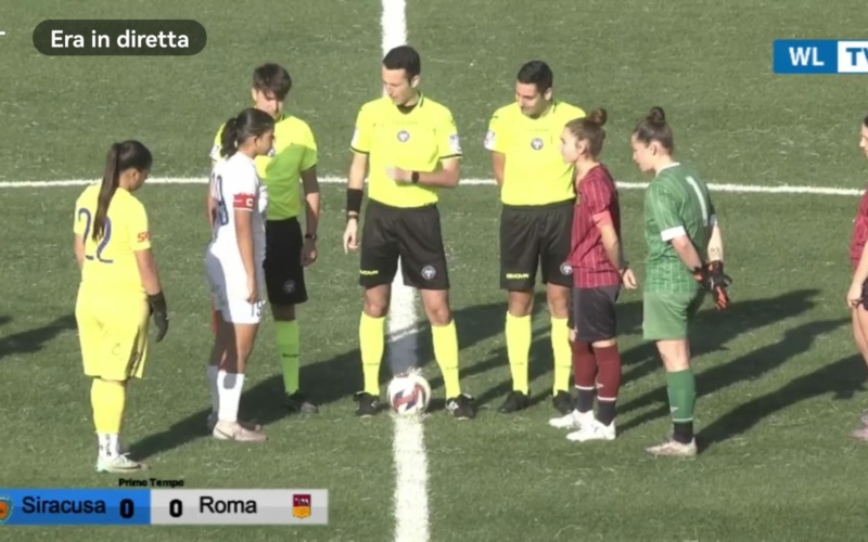 Calcio femminile: Siracusa gagliardo contro la Roma, ma…