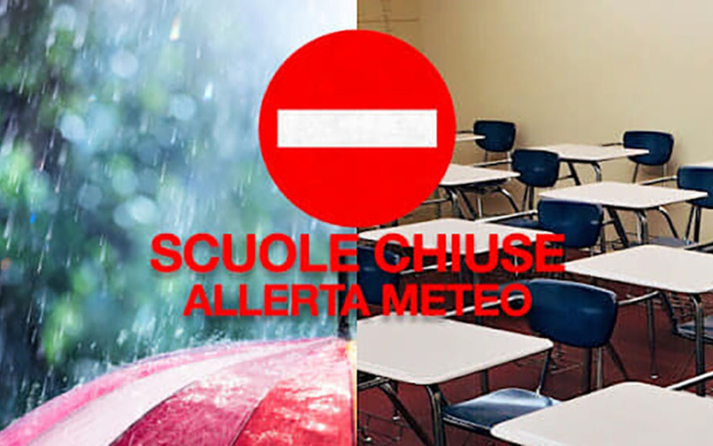 Maltempo, allerta gialla e scuole chiuse in alcuni comuni