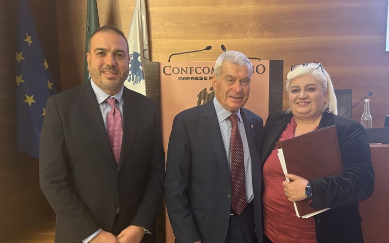 Confcommercio, il neo presidente Diana incontra Sangalli