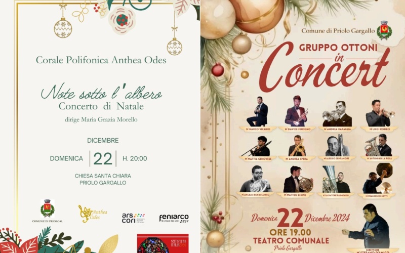 Natale a Priolo Gargallo – Gli appuntamenti di oggi, domenica 22 dicembre: