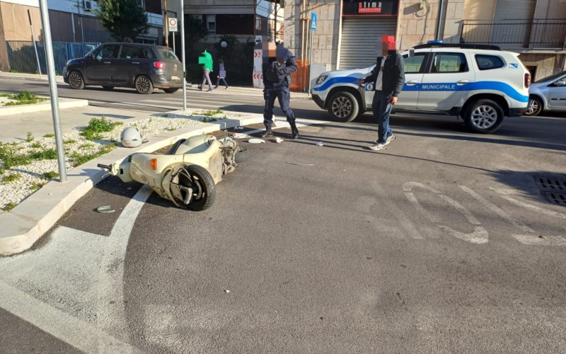 Investe centauro e scappa: rintracciato dalla Municipale