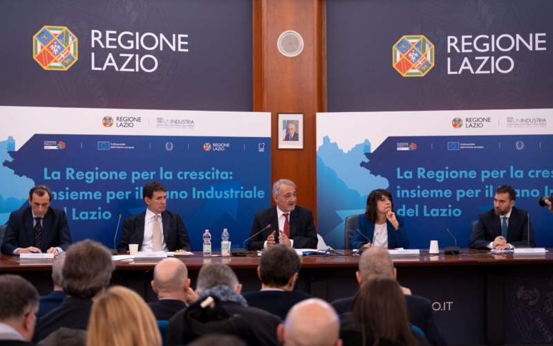 Roma – Regione Lazio e Unindustria: “Insieme per il Piano Industriale del Lazio”