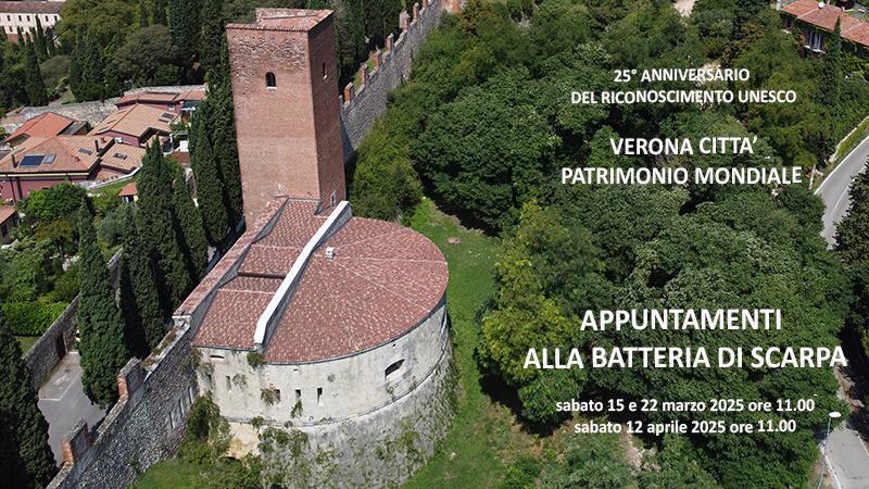 Verona, Batteria di scarpa: tre appuntamenti per il 25° del riconoscimento UNESCO