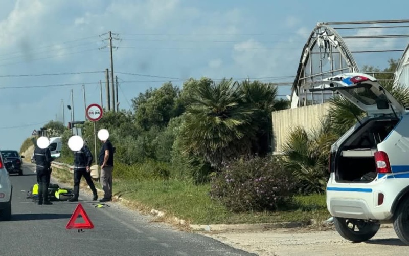 Incidente sulla  Pachino – Noto: investito motociclista