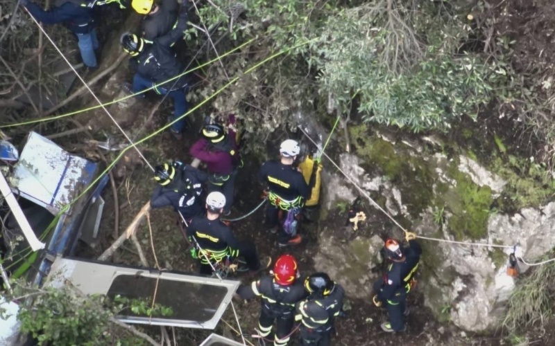 Funivia Faito, indagini per accertamento dinamica incidente (foto)