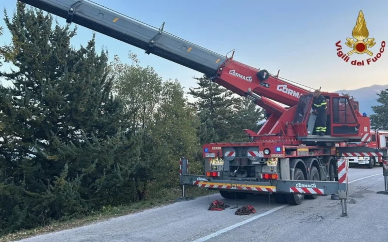 Auto cappotta finendo in un cortile: un ferito