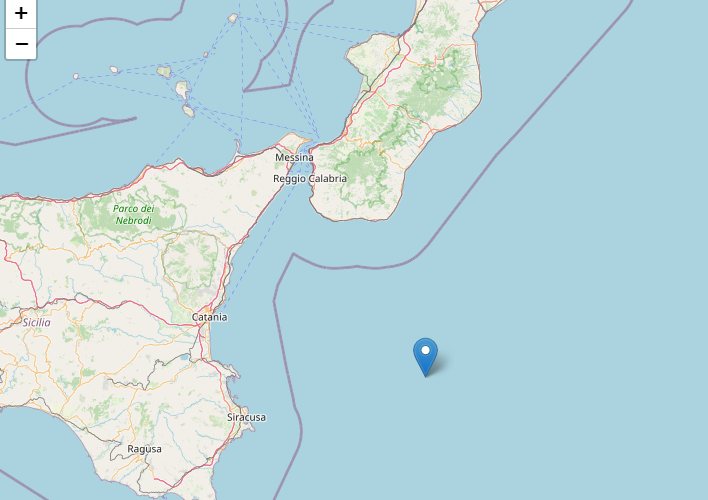 Terremoto, scossa di magnitudo 2.4 nel Mar Ionio
